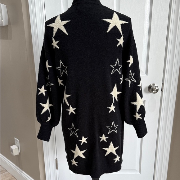 Star Pattern Anthropologie Women's Cardigan Sweater - Picture 4 of 4